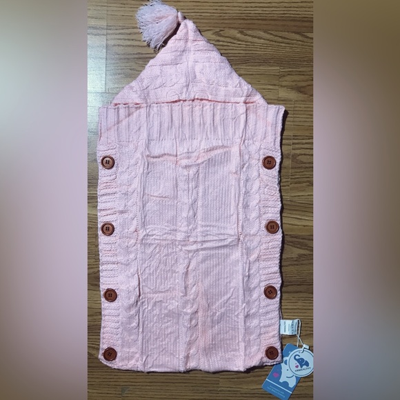 Acrylic Baby Stroller Blanket / Throw Pink XMWEALTHY Brand NWT - Picture 1 of 10